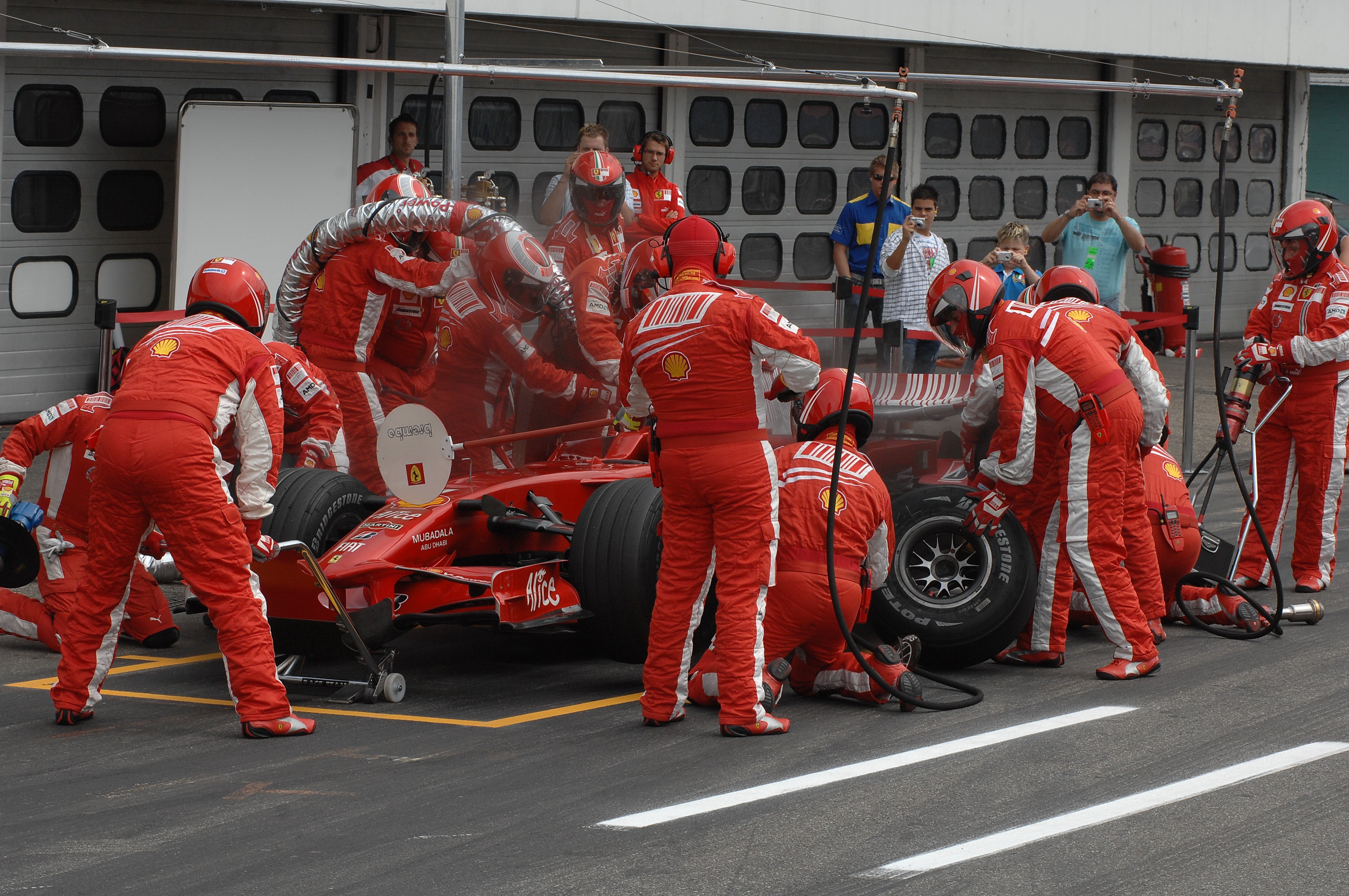 Kimi Raikkonen Pit Stop Hockenheim 2008 # 2