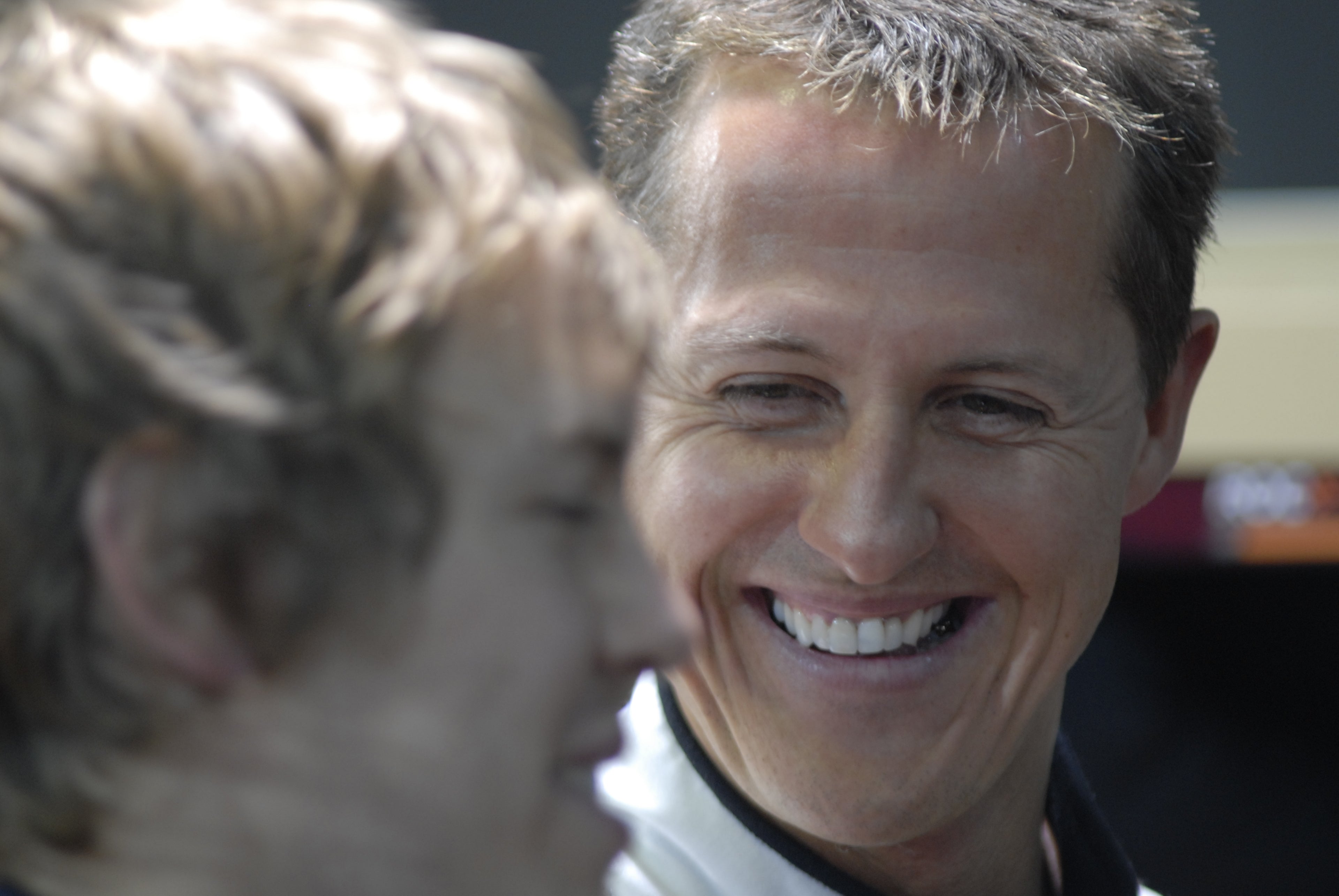 Michael Schumacher and Sebastian Vettel Race of Champions Wembley Stadium 2008