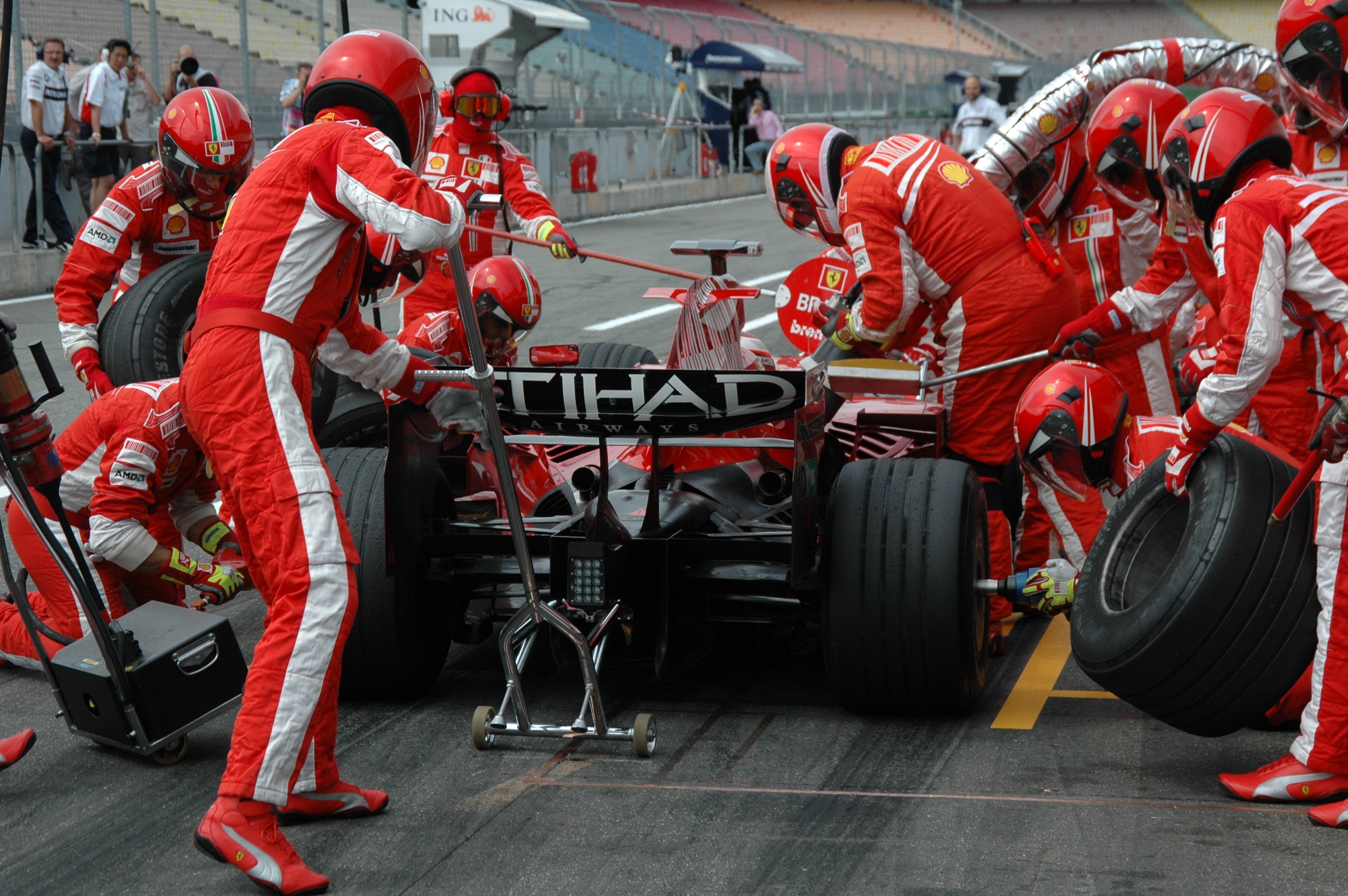 Kimi Raikkonen Pit Stop Hockenheim 2008 # 1