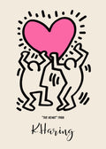 Keith Haring "The Heart" 1988