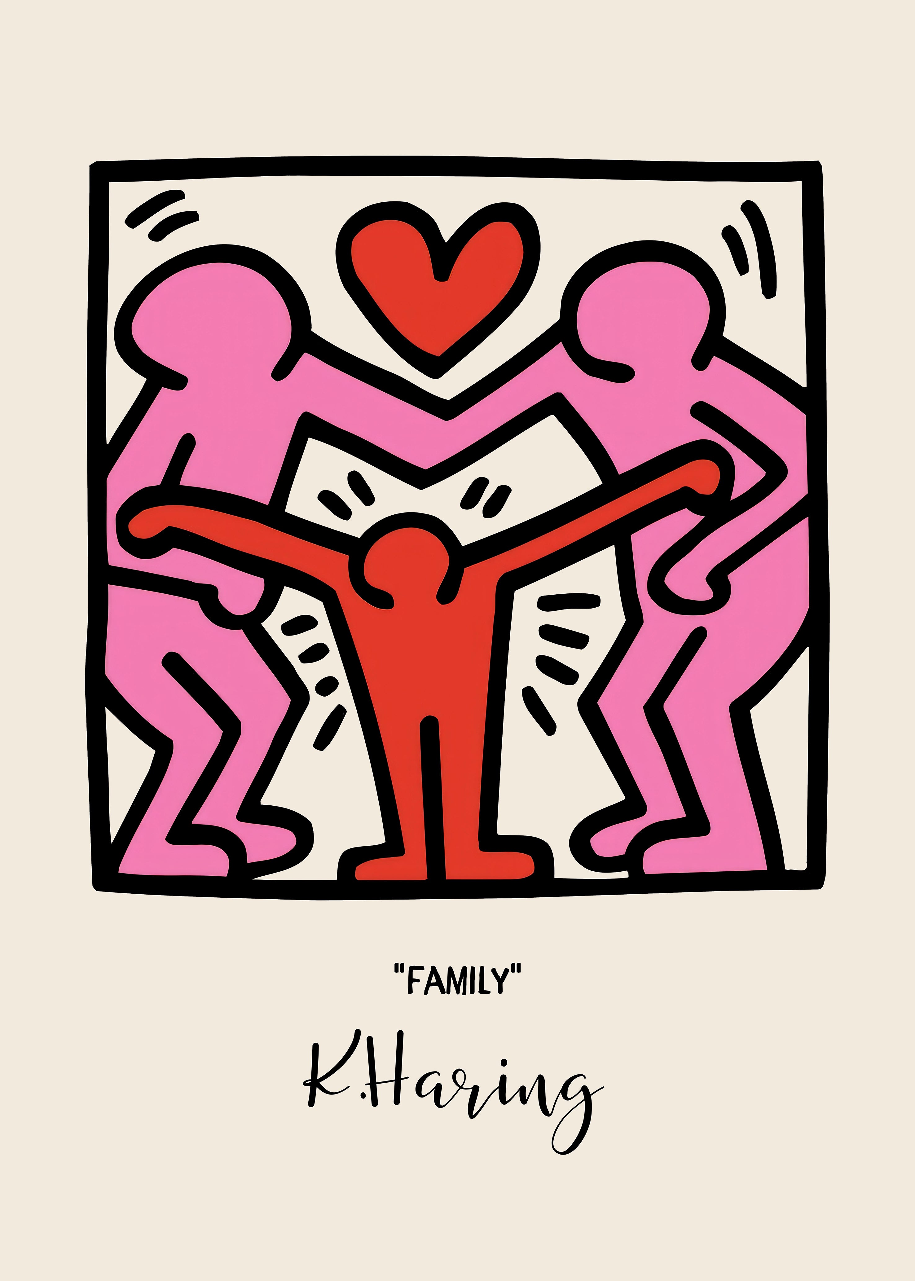 Keith Haring "Family"