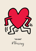 Keith Haring "The Heart" Red