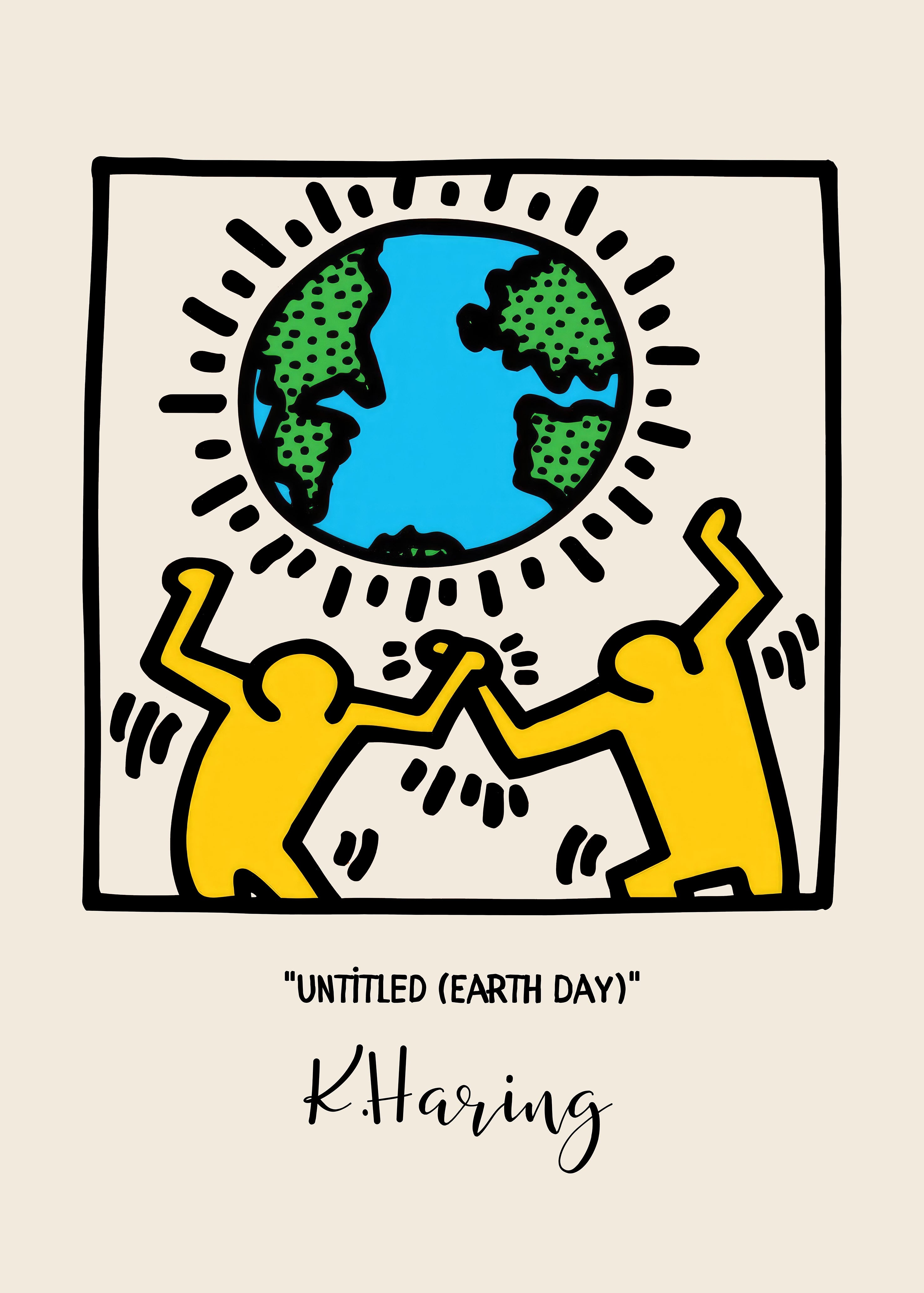 Keith Haring "Untitled (Earth Day)"