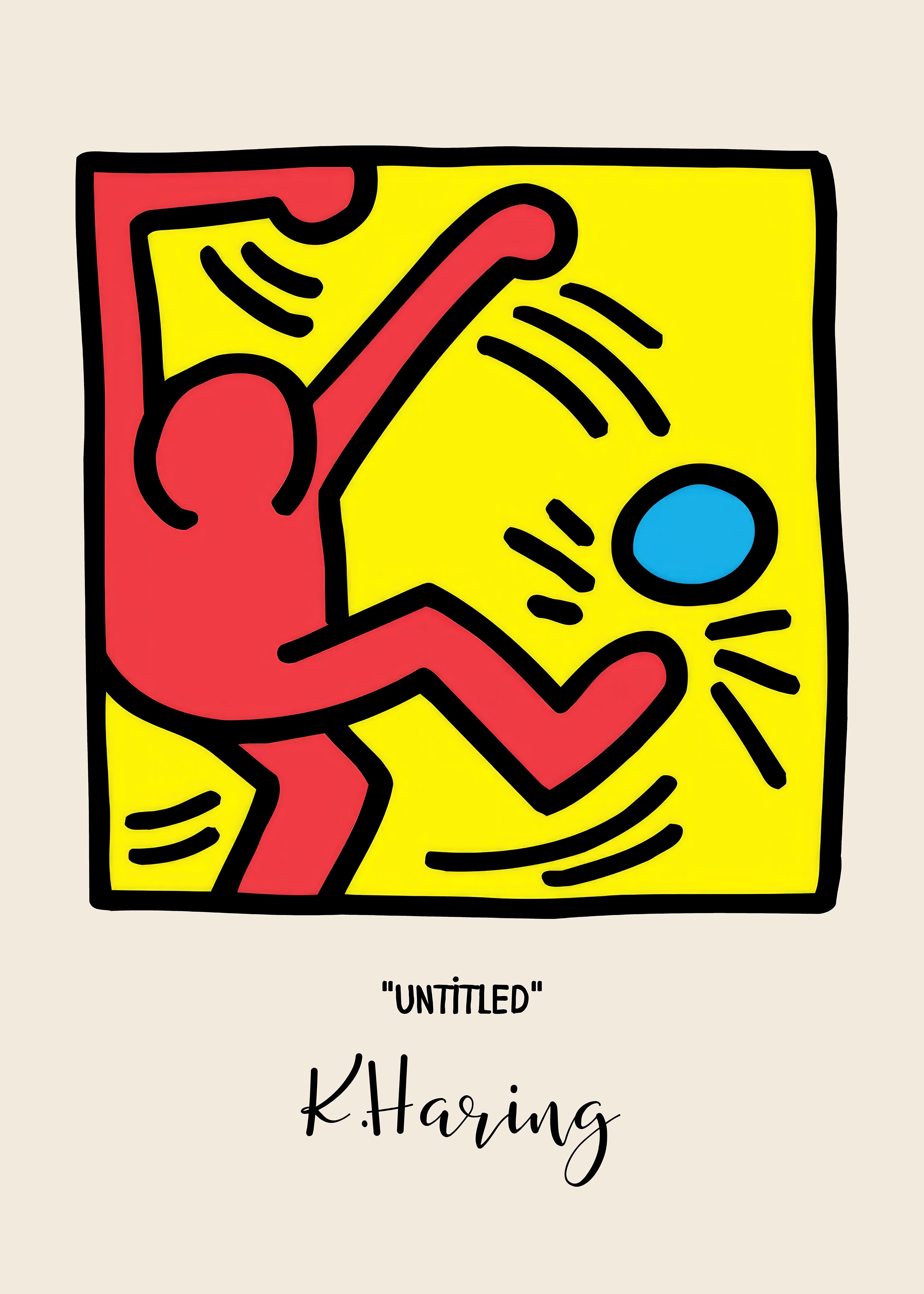 Keith Haring "Untitled - Football"