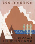 "See America - Welcome To Montana" United States Travel Bureau